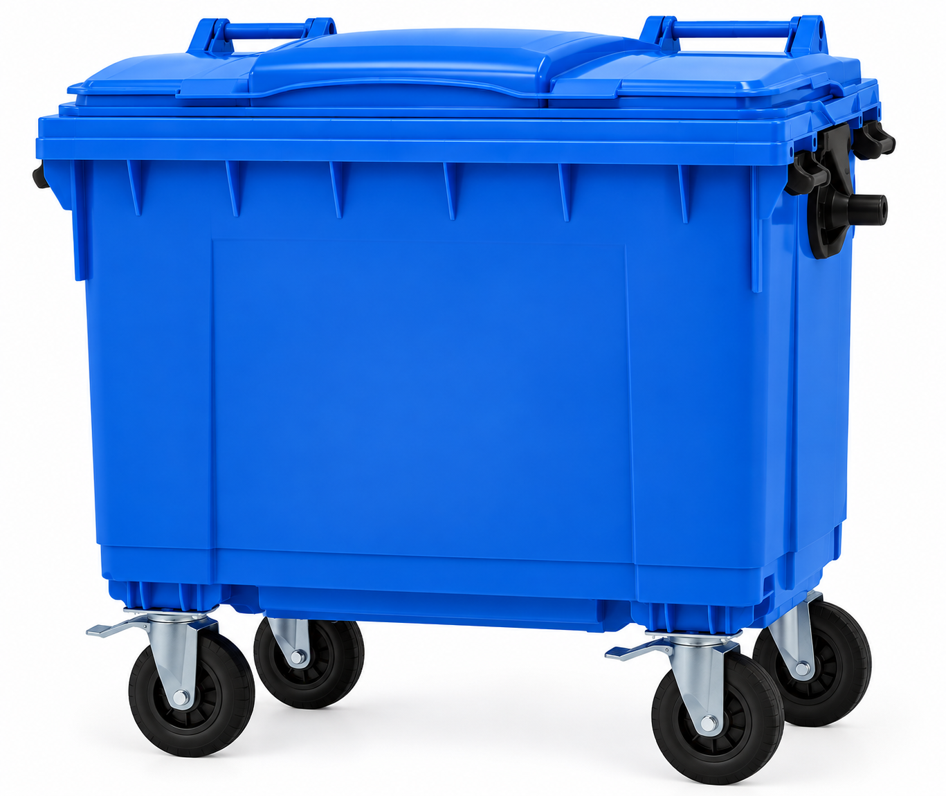 Recycle Fiil 1100L Four-Wheel Split-Lid Waste Bin