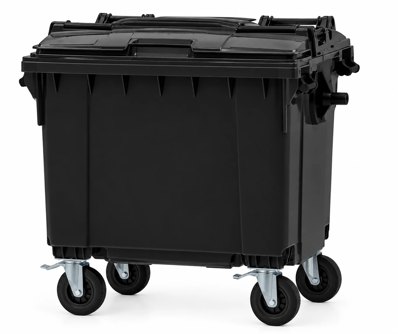 Recycle Fiil 1100L Four-Wheel Flat-Lid Waste Bin